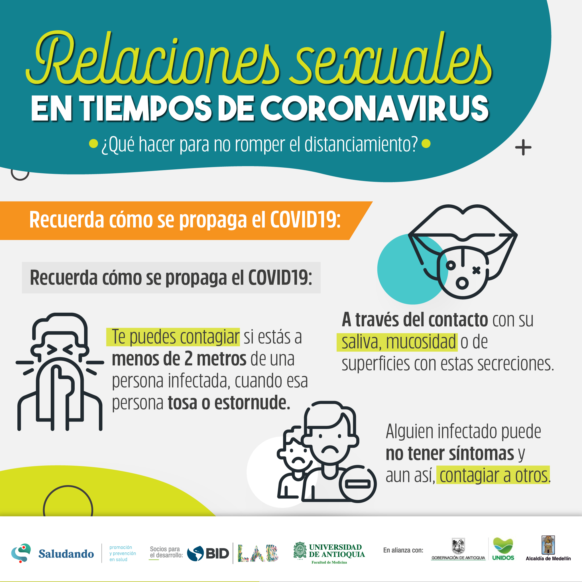 imagen informativa sobre relaciones sexuales en tiempos del coronavirus